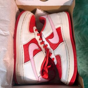 Nike Air Force 1 BG Summit White Pink Foam Sneakers